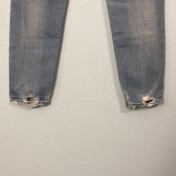 Moussy Vintage x Revolve Womens Gleedsville Skinny Light Blue Ripped Jeans - Picture 8 of 14